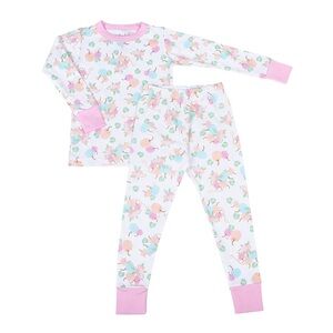 Magnolia Baby Pumpkin kids  Pajamas - Pink and White- New with Tags 5T